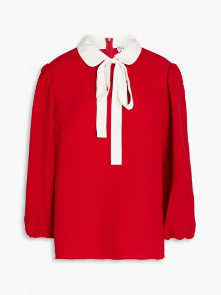 Креповая блузка Redvalentino красный