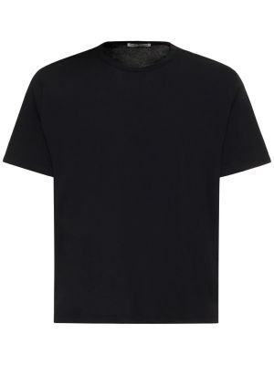 T-shirt di cotone in jersey Our Legacy nero