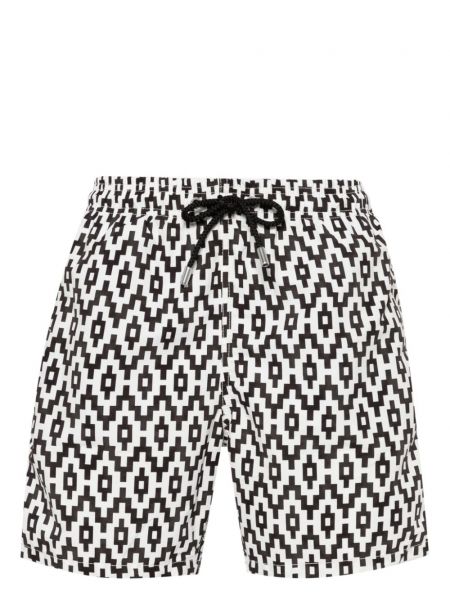 Pantaloni scurți cu imagine cu imprimeu geometric Mc2 Saint Barth