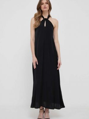 Oversized dlouhé šaty Sisley černé
