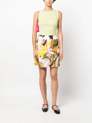 Květinové mini sukně s potiskem La Doublej