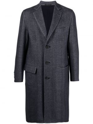 Vlnený kabát Brioni modrá