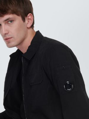 Bavlněná košile C.p. Company černá