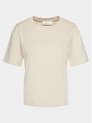 T-shirt en tricot Gina Tricot beige