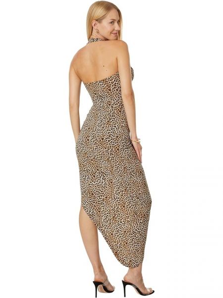 Леопардовое платье Norma Kamali