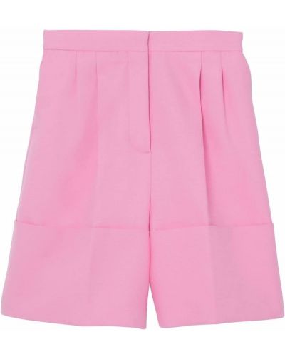 Pantalones cortos de cintura alta Burberry rosa