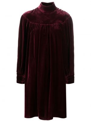 Кадифена макси рокля с дълъг ръкав V:pm Atelier