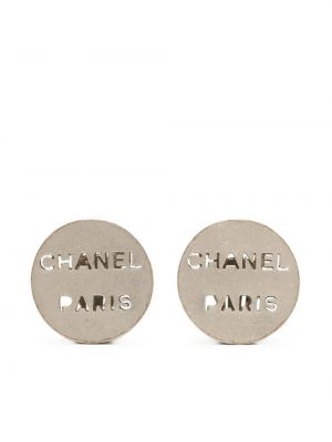 Náušnice Chanel Pre-owned stříbrné