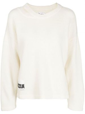 Пуловер с кръгло деколте Izzue бяло