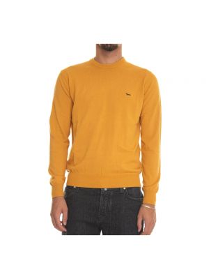 Sweter z okrągłym dekoltem Harmont & Blaine żółty