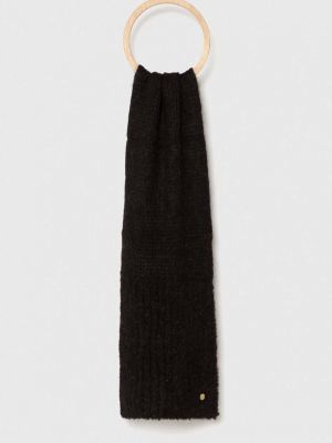 Чорний однотонний вовняний шарф Granadilla