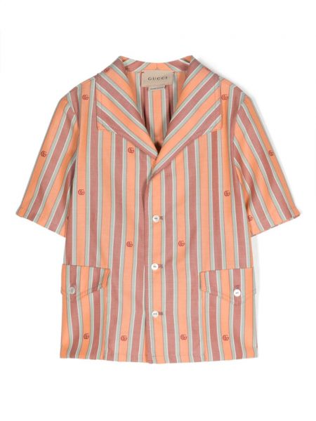 Jacquard skjorte for piger Gucci Kids orange