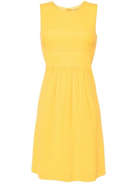 Μάλλινη φόρεμα από κρεπ Jane κίτρινο