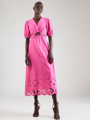 Миди рокля Suncoo розово