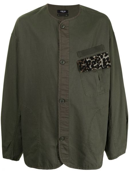 Camisa con botones Five Cm verde