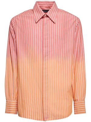 Pruhovaná košile Federico Cina oranžová
