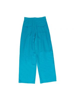 Pantalones bootcut Weili Zheng azul