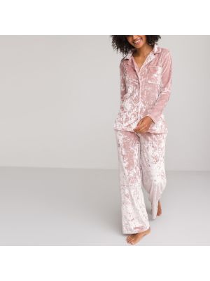 Pijama de terciopelo‏‏‎ La Redoute Collections rosa