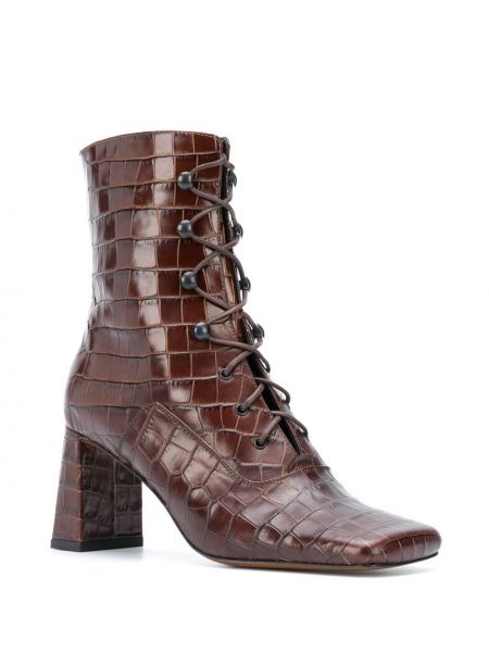 Ankle boots By Far brązowe