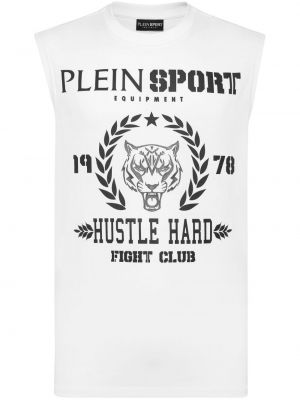 Raštuota medvilninė marškiniai Plein Sport