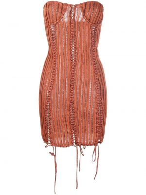 Коктейлна рокля Isa Boulder оранжево