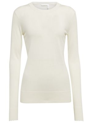 Sweter wełniany Chloã© biały