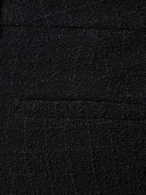Tweed egyenes szárú nadrág Alessandra Rich fekete