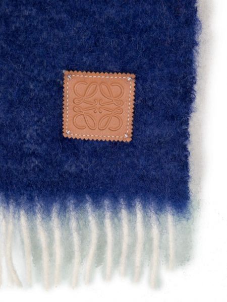 Pruhovaný šál Loewe modrý