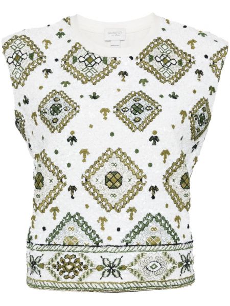 Tanktop med pailetter Giambattista Valli