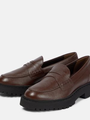 Pantofi loafer din piele Hogan maro