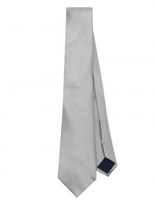 Сатенена вратовръзка Corneliani сиво