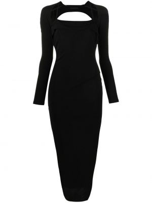 Βραδινό φόρεμα με κομμένη πλάτη Helmut Lang μαύρο