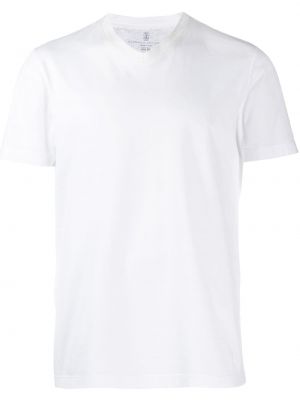 T-shirt Brunello Cucinelli weiß