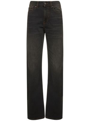 Priliehavé džínsy s rovným strihom Y/project čierna
