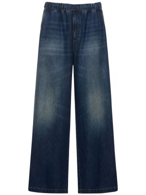 Jeans large Valentino bleu