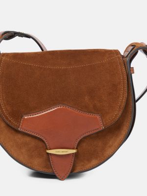 Замшевая сумка через плечо Isabel Marant коричневая