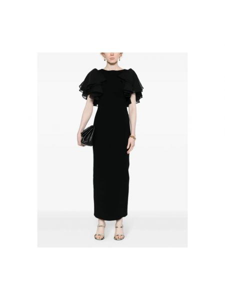 Vestido largo elegante Chloé negro