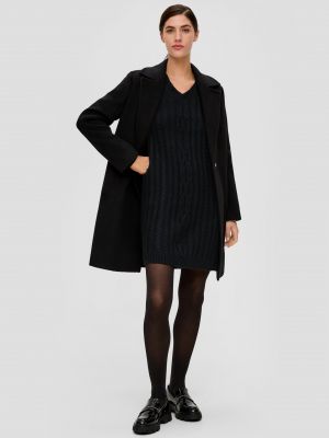 Robe en tricot S.oliver Black Label noir