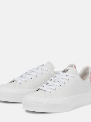 Sneakersy skórzane Givenchy białe