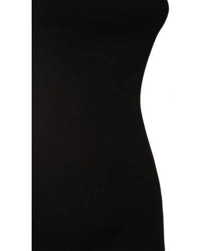 Копринена вълнена мини рокля Valentino черно