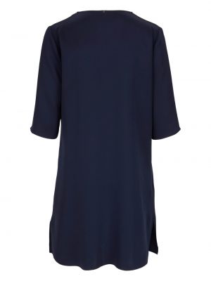 V-kaelusega siidist kleit Peter Cohen sinine