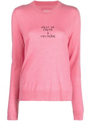 Pull en cachemire Zadig&voltaire rose