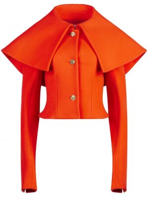 Vlnená bunda Nina Ricci oranžová