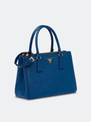 Кожаная сумка Prada синяя