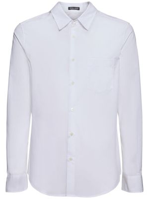 Памучна прилепнала риза Ann Demeulemeester бяло