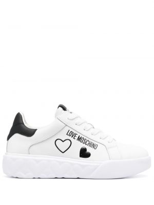 Δερμάτινα sneakers με σχέδιο Love Moschino