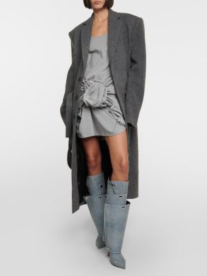 Vlnený kabát Y/project sivá