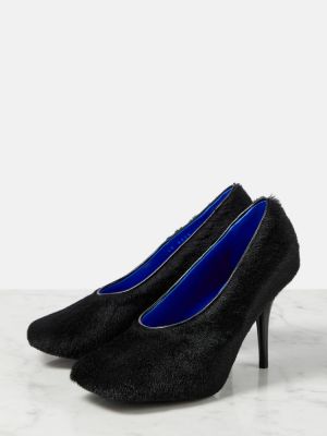 Pantofi cu toc cu blană Givenchy negru