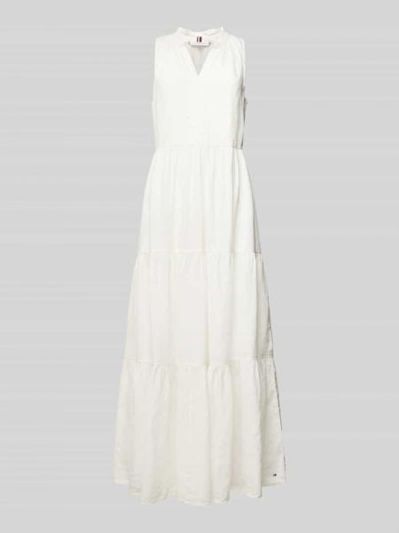Rozkloszowana sukienka Tommy Hilfiger biała