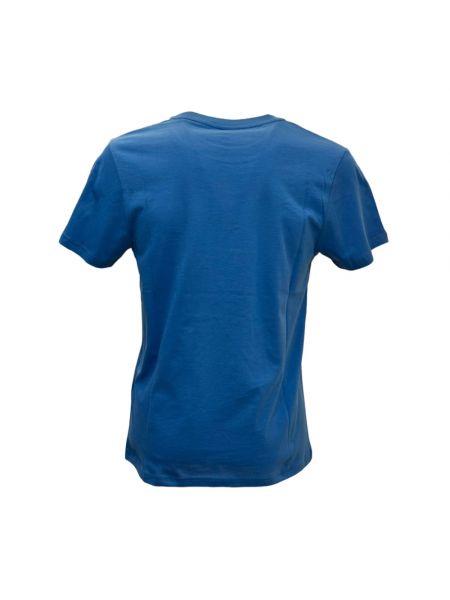 Koszulka bawełniana casual Moschino niebieska